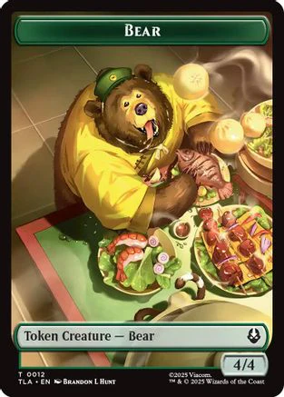 Bear // Food (0020) Double-Sided Token [Avatar: The Last Airbender Tokens] - Image 3