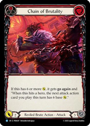 Chain Brutality (Red) (PEN297) - Compendium of Rathe Rainbow Foil