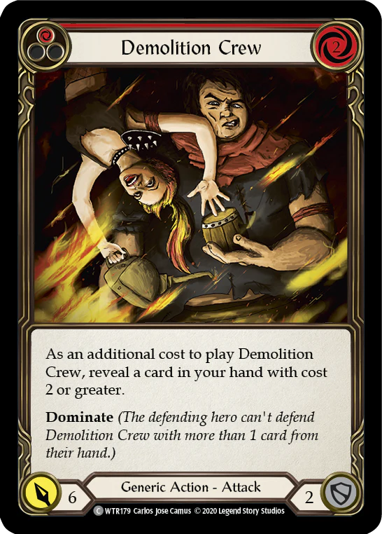 Demolition Crew (Red) [U-WTR179] (Welcome to Rathe Unlimited)  Unlimited Rainbow Foil - Image 2
