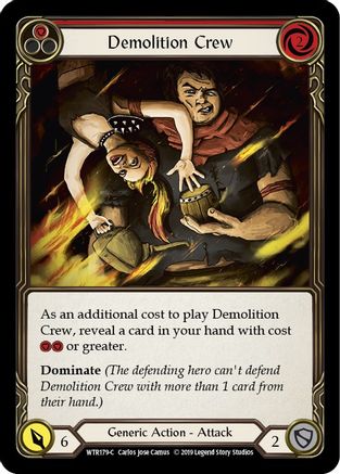 Demolition Crew (Red) [U-WTR179] (Welcome to Rathe Unlimited)  Unlimited Rainbow Foil - Image 3