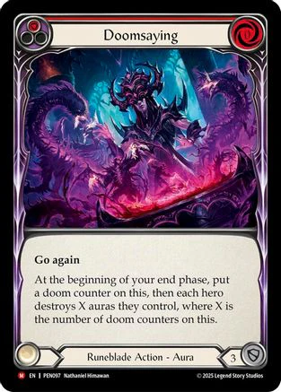 Doomsaying (Red) (PEN097) - Compendium of Rathe Rainbow Foil