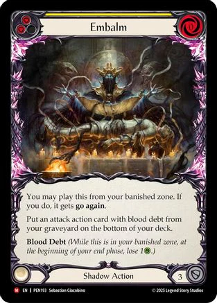 Embalm (Yellow) (PEN193) - Compendium of Rathe