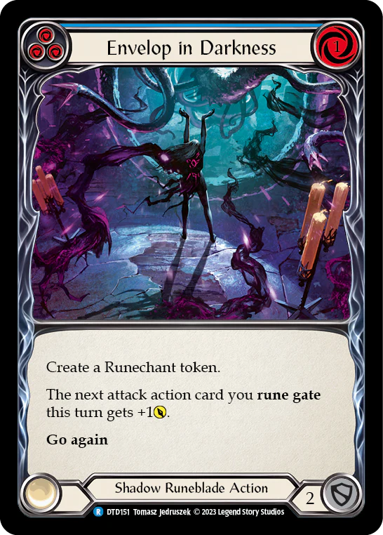 Envelop in Darkness (Blue) [DTD151] (Dusk Till Dawn)  Rainbow Foil - Image 2