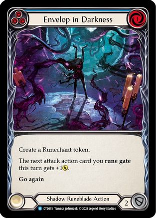 Envelop in Darkness (Blue) [DTD151] (Dusk Till Dawn)  Rainbow Foil - Image 3