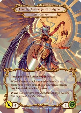 Figment of Judgment // Themis, Archangel of Judgment (Marvel) [DTD006] (Dusk Till Dawn)  Cold Foil - Image 3