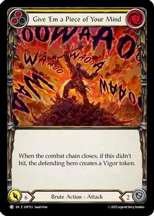 Give 'Em a Piece of Your Mind (Yellow) [SUP153] (Super Slam)