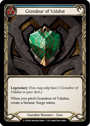 Grandeur of Valahai [EVR000] (Everfest)  1st Edition Cold Foil - Image 3