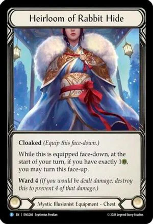 Heirloom of Rabbit Hide [ENG004] (Part the Mistveil Enigma Blitz Deck)