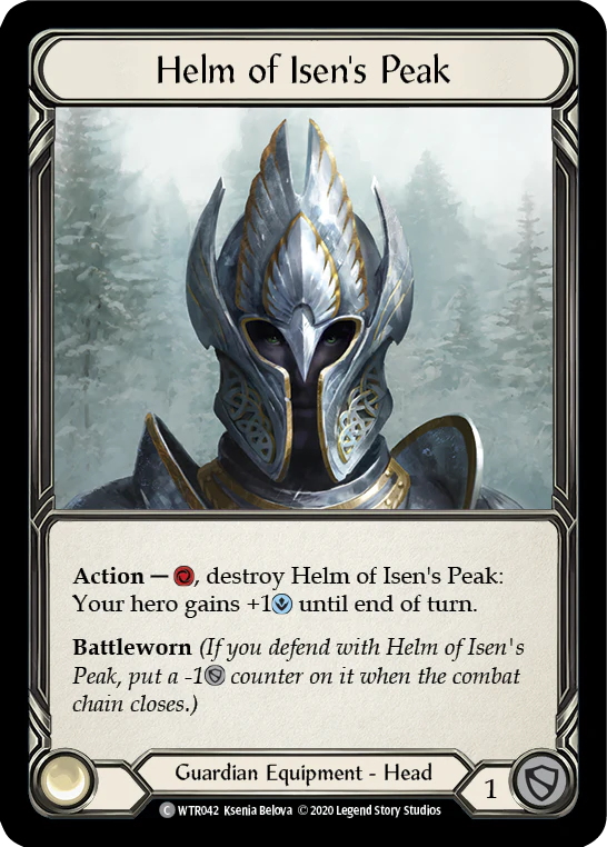 Helm of Isen's Peak [U-WTR042] (Welcome to Rathe Unlimited)  Unlimited Rainbow Foil - Image 2