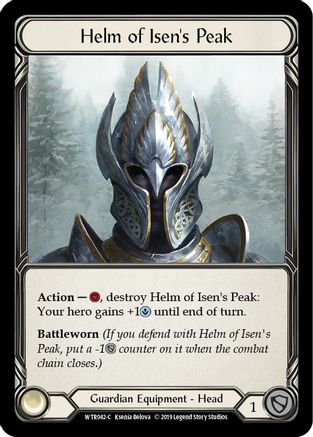 Helm of Isen's Peak [U-WTR042] (Welcome to Rathe Unlimited)  Unlimited Rainbow Foil - Image 3