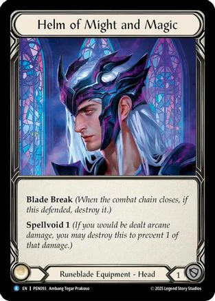 Helm Of Might And Magic (PEN093) - Compendium of Rathe Cold Foil