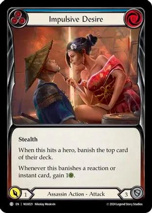 Impulsive Desire (Blue) [NUU021] (Part the Mistveil Nuu Blitz Deck)