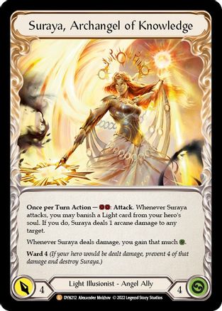 Invoke Suraya // Suraya, Archangel of Knowledge [DYN212] (Dynasty)  Cold Foil - Image 3
