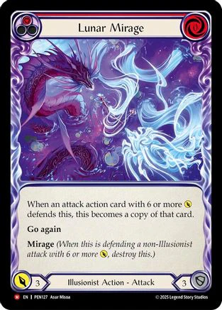 Lunar Mirage (Red) (PEN127) - Compendium of Rathe Rainbow Foil