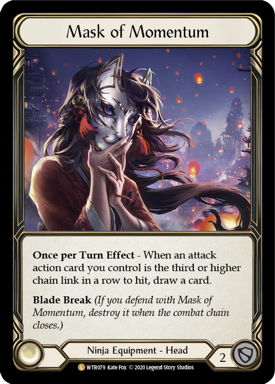 Mask of Momentum [U-WTR079] (Welcome to Rathe Unlimited)  Unlimited Rainbow Foil - Image 2