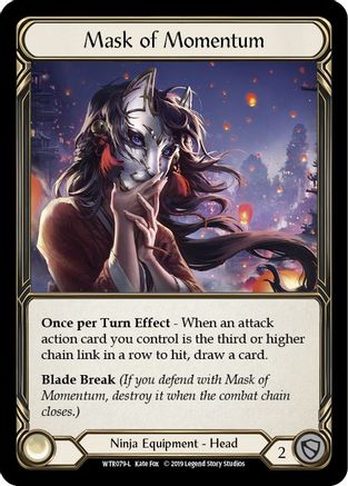 Mask of Momentum [U-WTR079] (Welcome to Rathe Unlimited)  Unlimited Rainbow Foil - Image 3