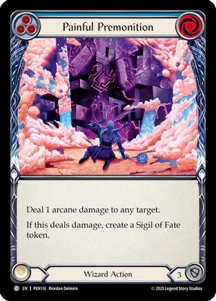 Painful Premonition (Blue) (PEN116) - Compendium of Rathe Rainbow Foil