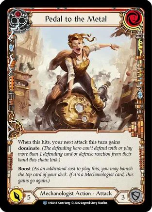 Pedal to the Metal (Red) [1HD013] (History Pack 1 Dash Blitz Deck)