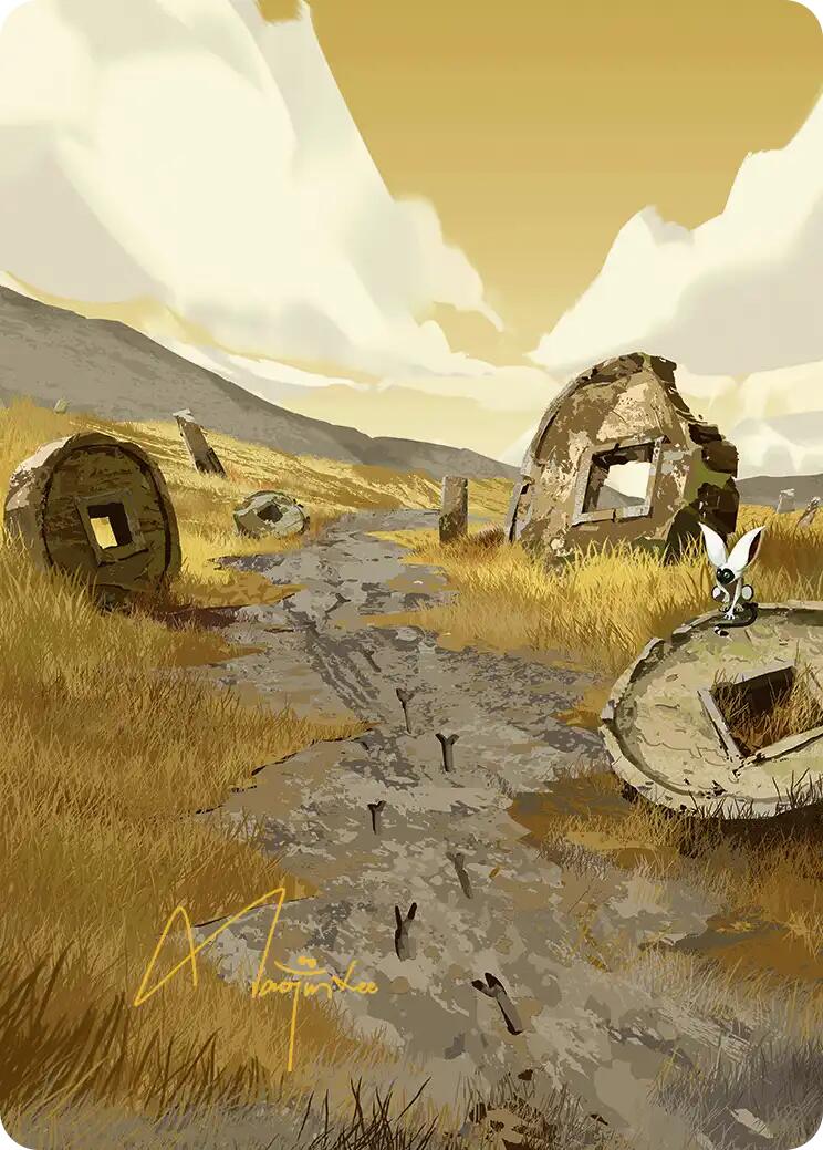 Plains Art Card (Gold-Stamped Signature) [Avatar: The Last Airbender Art Series] - Image 2