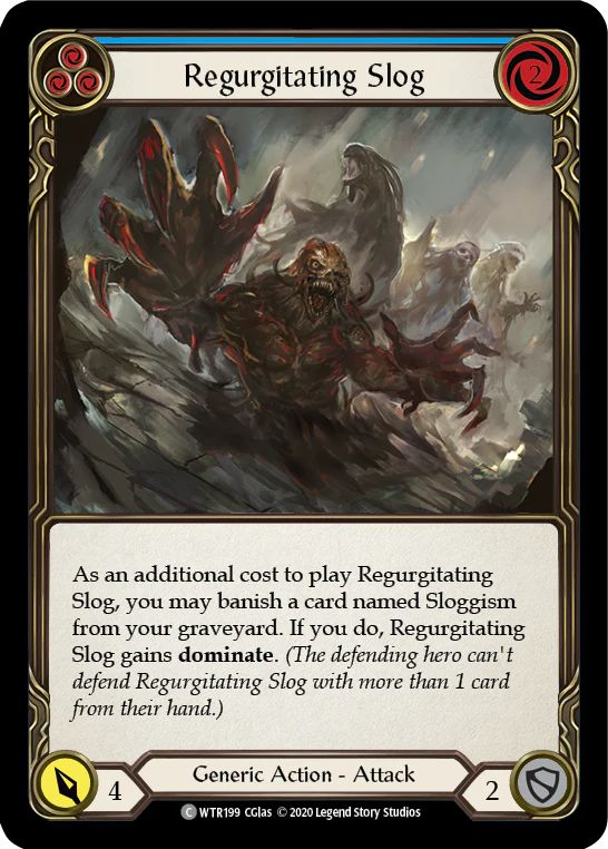 Regurgitating Slog (Blue) [U-WTR199] (Welcome to Rathe Unlimited)  Unlimited Rainbow Foil - Image 2