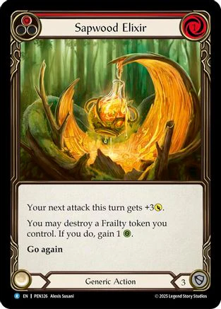Sapwood Elixir (Red) (Rainbow Foil) [PEN326] (Compendium of Rathe)  Rainbow Foil