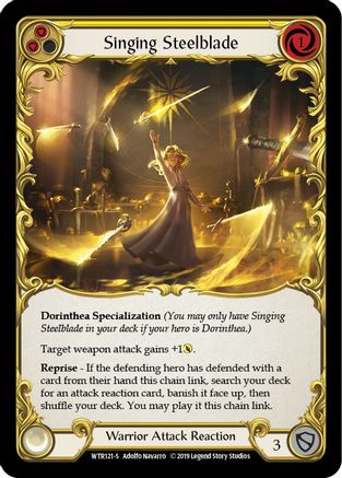 Singing Steelblade [U-WTR121] Unlimited Rainbow Foil