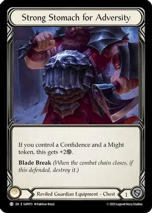 Strong Stomach for Adversity (Cold Foil) [SUP073] (Super Slam)  Cold Foil