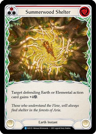 Summerwood Shelter (Red) [U-ELE125] (Tales of Aria Unlimited)  Unlimited Rainbow Foil