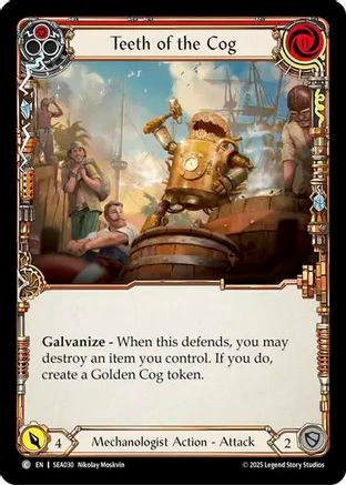 Teeth of the Cog (Red) [SEA030] (High Seas)  Rainbow Foil