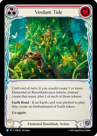 Verdant Tide (Red) (Regular) [PEN203] (Compendium of Rathe)