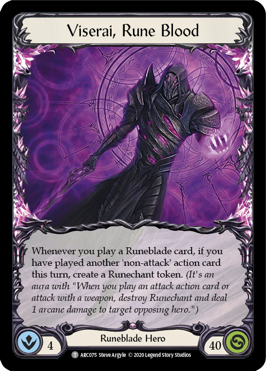 Viserai // Viserai, Rune Blood [U-ARC076 // U-ARC075] (Arcane Rising Unlimited)  Unlimited Normal - Image 2