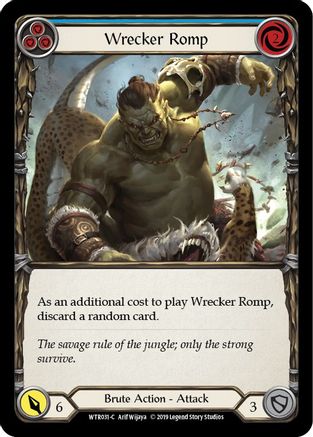 Wrecker Romp (Blue) [U-WTR031] (Welcome to Rathe Unlimited)  Unlimited Rainbow Foil - Image 3